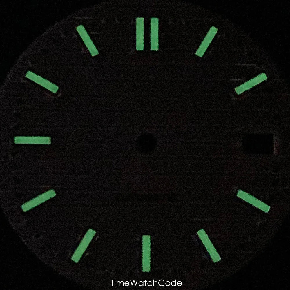 Nautilus Dial For NH35 movement NH36 NH38 NH70 NH71 NH72 29.2mm green Luminous Hands set