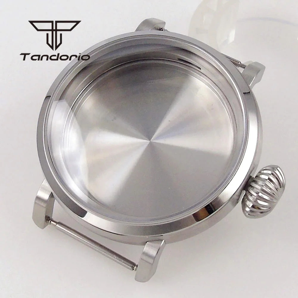 46mm Real Cusn8 Bronze Watch Case Big wrist Sapphire NH34 NH35 NH36 ETA2824 PT5000 Movement 10Bar