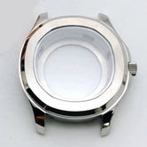 Aquanaut case 42mm NH35 Rose Gold 316 Stainless Steel Case Rubber Strap Luminous Dial Hands Modifed Watch Parts Accessorie glass back