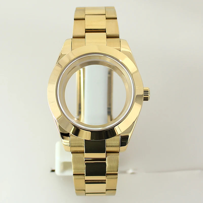 36mm 39mm Bevel Edge Watch Case Bracelet Sapphire Crystal For Seiko NH35 NH36 NH38 NH34 Miyota8215 Movement 28.5 Dial