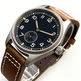 Solid Bronze titanium Hand Winding Watch Tandorio TD931B 39mm Sapphire Pilot ST1701 Automatic 20ATM