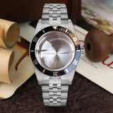 38mm Diver Watch Case GMT Case Stainless Steel Brushed 200M  Fit NH34 GMT NH35 Domed Sapphire Glass Alloy Insert 120 Click Bezel