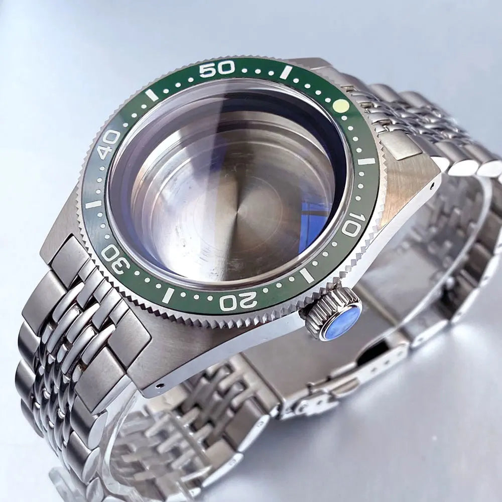 Tandorio 41mm 62MAS Diving Watch Case 300m Waterproof Sapphire Crystal Glass For NH34 NH35 NH36 NH38 ETA2824 Movement