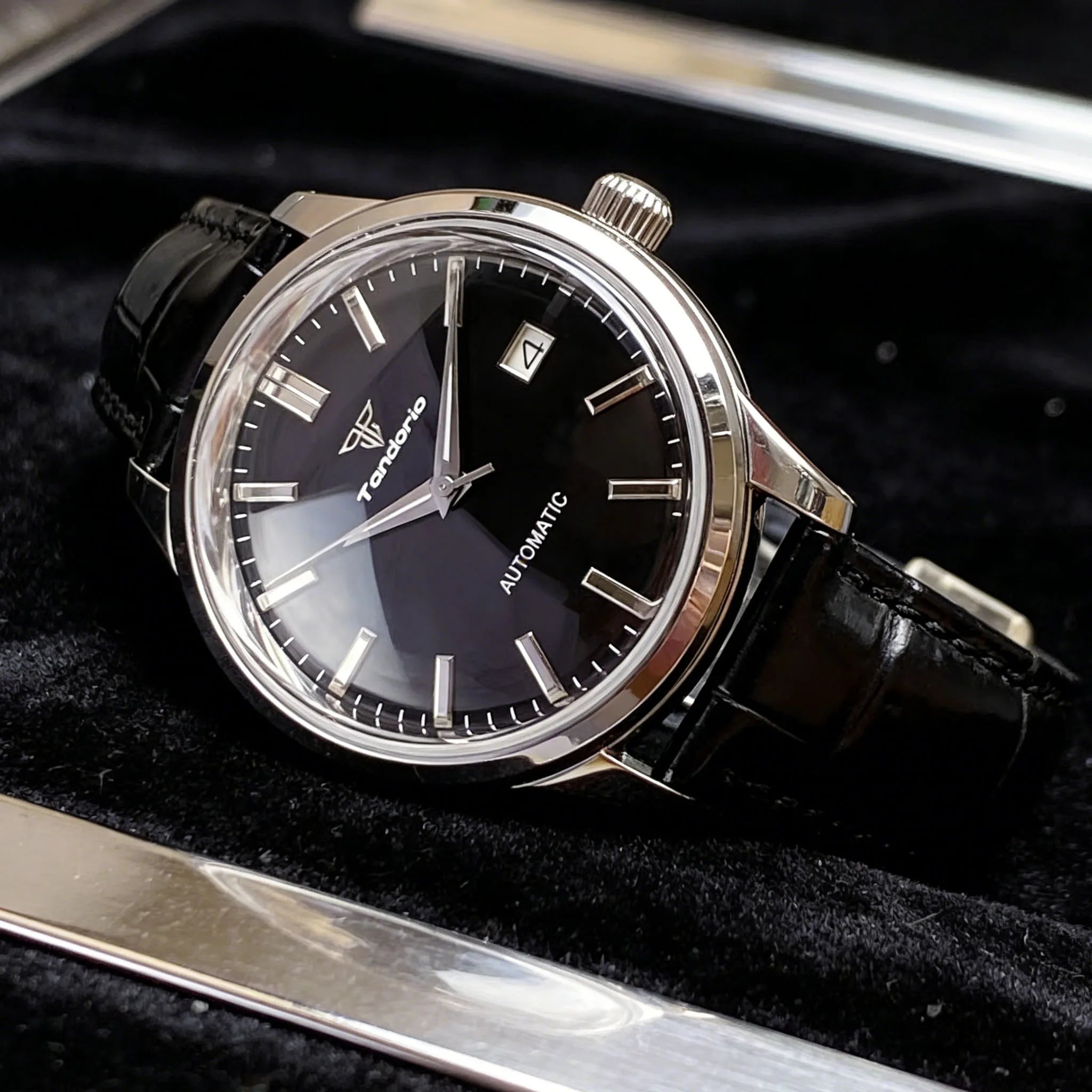 40mm Field Watch Tandorio TD101A NH35A Automatic Pilot Double Bow Sapphire GS Mod