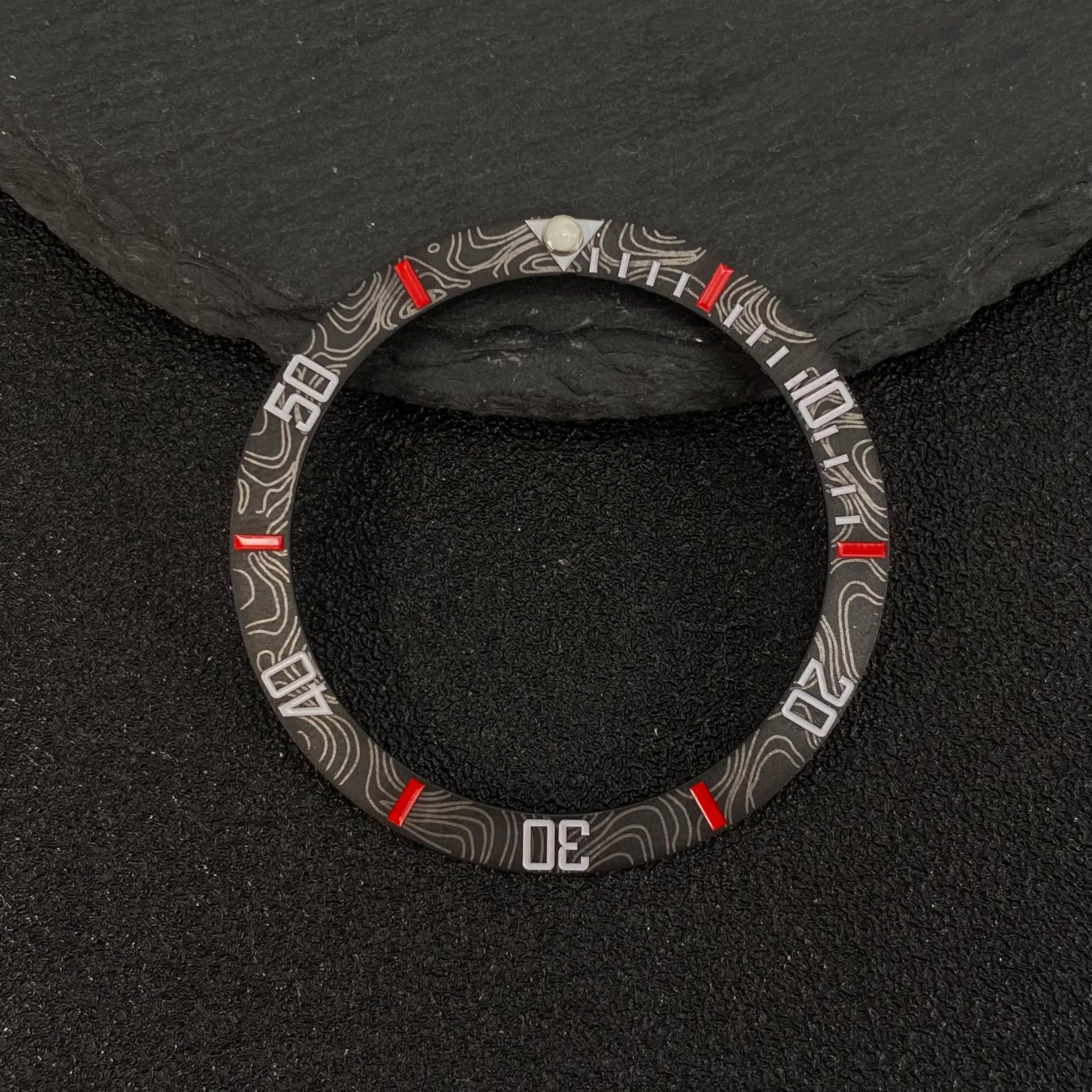 Submariner Bezel NH35 38mm bezel insert red Hands Watch Hands Blue Green Luminous Red Green Blue Hands For NH35/36/4R/7S Movement Watches Parts