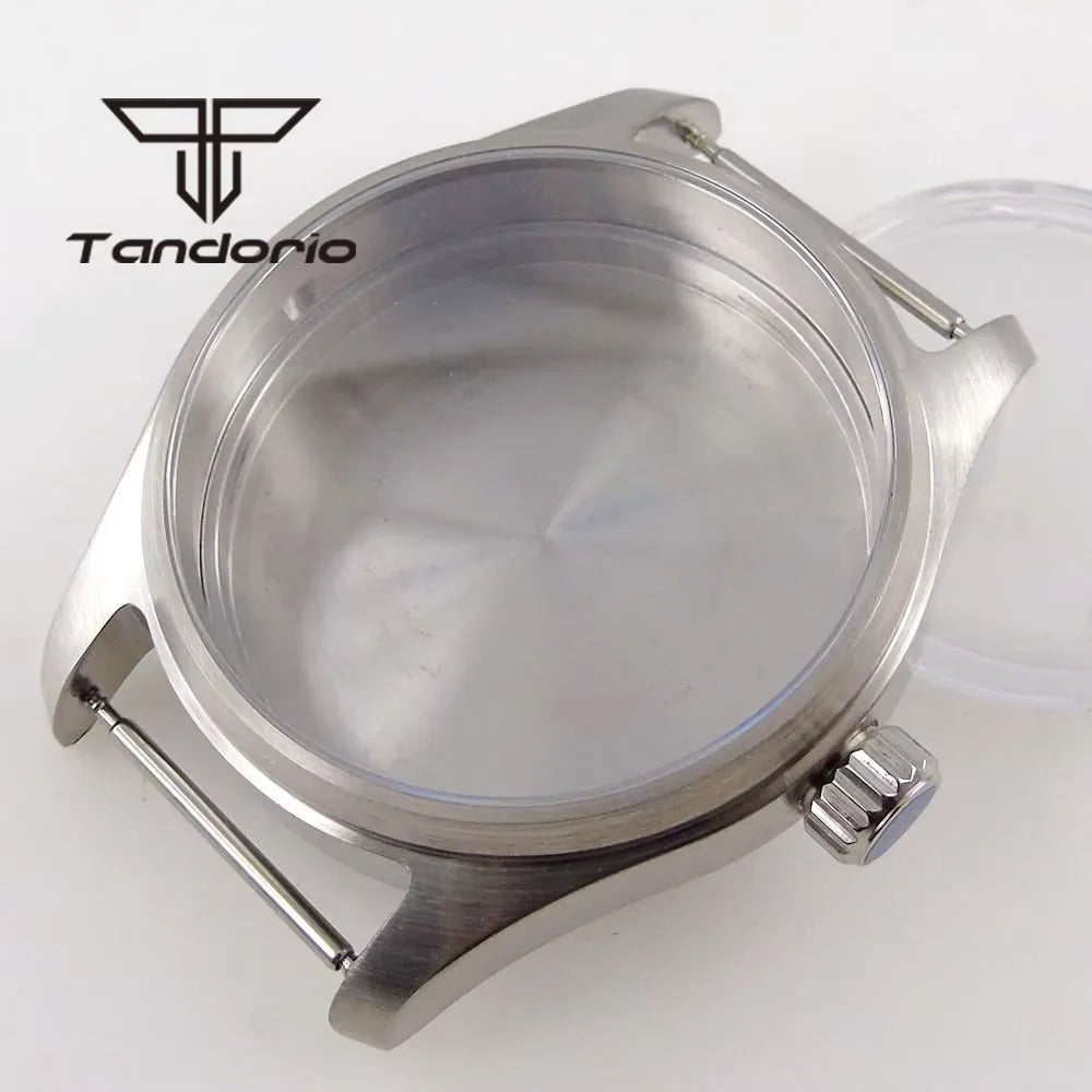 Pilot Watch Case Stainless Steel 36mm/39mm +Watchband Sapphire Fit NH34 NH35 NH36 ETA2824 PT5000 Miyota8215 821A Movt