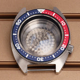 41mm Mod Turtle Watch Case Sapphire Glass Waterproof For Abalone/tuna mouth Captain Willard TMI NH35 NH36 NH38 4R Movement Stainless Steel Watch Accessories