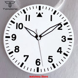 43mm Pilot Watch Case 38mm Dial for NH34 NH35 NH36 NH38 ETA2824 PT5000 ST2130 Movement Sapphire Glass 20ATM  Glass Back