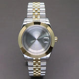 Explorer Watch Case 36mm/39mm Silver Rose Gold yellow Gold Two tone Sapphire 316L stainless Steel For Nh35 Nh36 NH34 NH38 Nh70 Miyota 8215 8285Movement