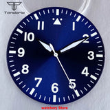 43mm Pilot Watch Case 38mm Dial for NH34 NH35 NH36 NH38 ETA2824 PT5000 ST2130 Movement Sapphire Glass 20ATM  Glass Back