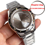 40mm Diver Watch Case Serica Double Domed Sapphire Chapter Ring 200m Waterproof  Men Watch Case Fit NH35 NH36 NH38 ETA2824 PT5000 Movement Part