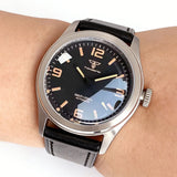 38mm Vintage Pilot Watch Tandorio TD158A  NH35 PT5000 Automatic Field Watch 20ATM Domed Sapphire