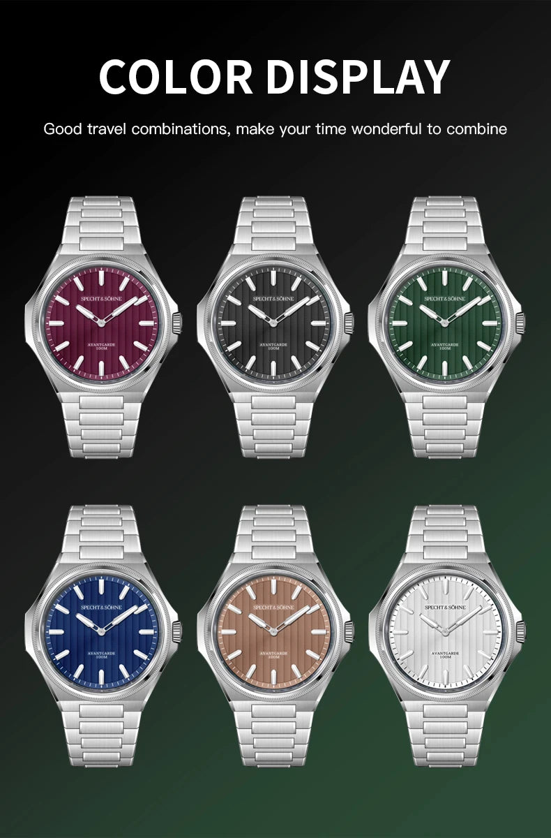 Quartz PRX Watch Specht & Söhne SP0027 Creative Design Swiss Ronda Movt Super Thin Sapphire 40MM