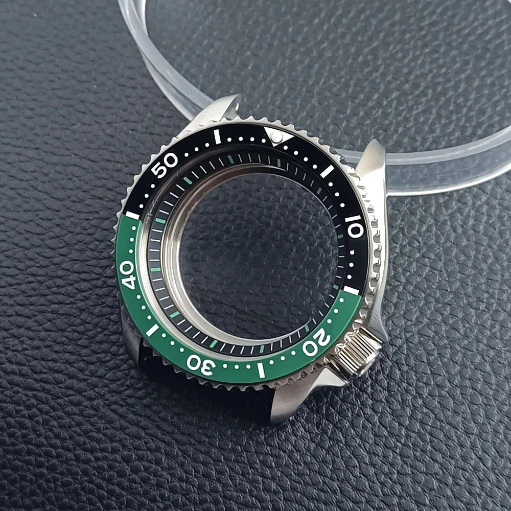 42mm Skx007 Case Mod For NH35 316 Steel Case Fit NH35 NH36 Movement/Dial Case Plane Sapphire Glass 22mm Strap Watch Box