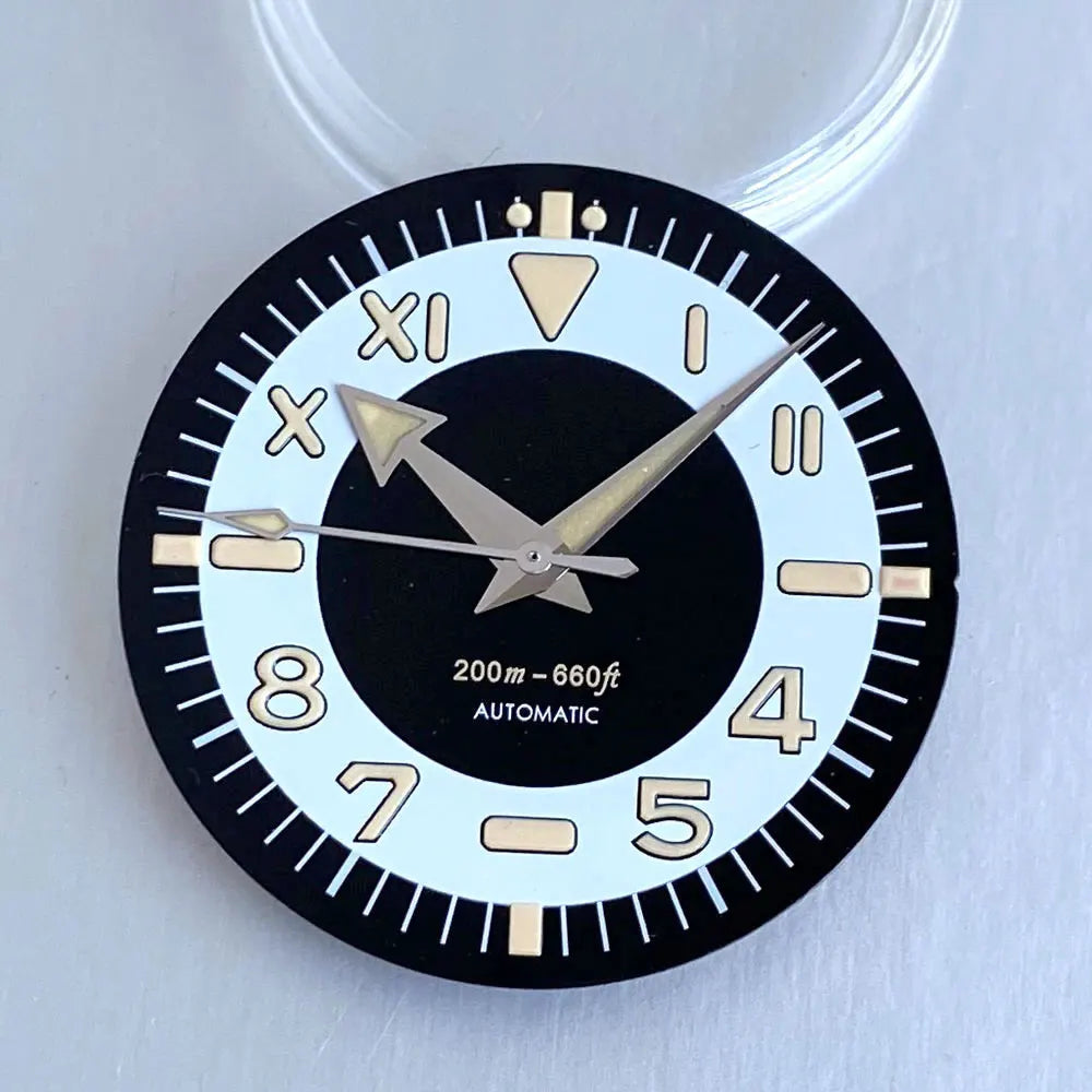 31mm Dial Luminous Hands Fit for NH35 NH36 NH38 ETA2824 PT5000 Miyota8215 Automatic Movement