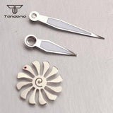 ETA6498 Watch case ST3621 42mm Manual Winding Pilot+37mm Dial Set Sapphire Transparent Back 5ATM