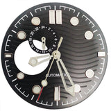 NH39 Watch Dials 31mm Subsecond dial  Hands Green Luminous  Watch Accessories Parts
