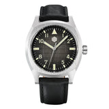 San Martin Dress Watch SN0026 38mm PT5000 SW200 Automatic Original Design Grid Textured Dial 10Bar C3 Lume Sapphire