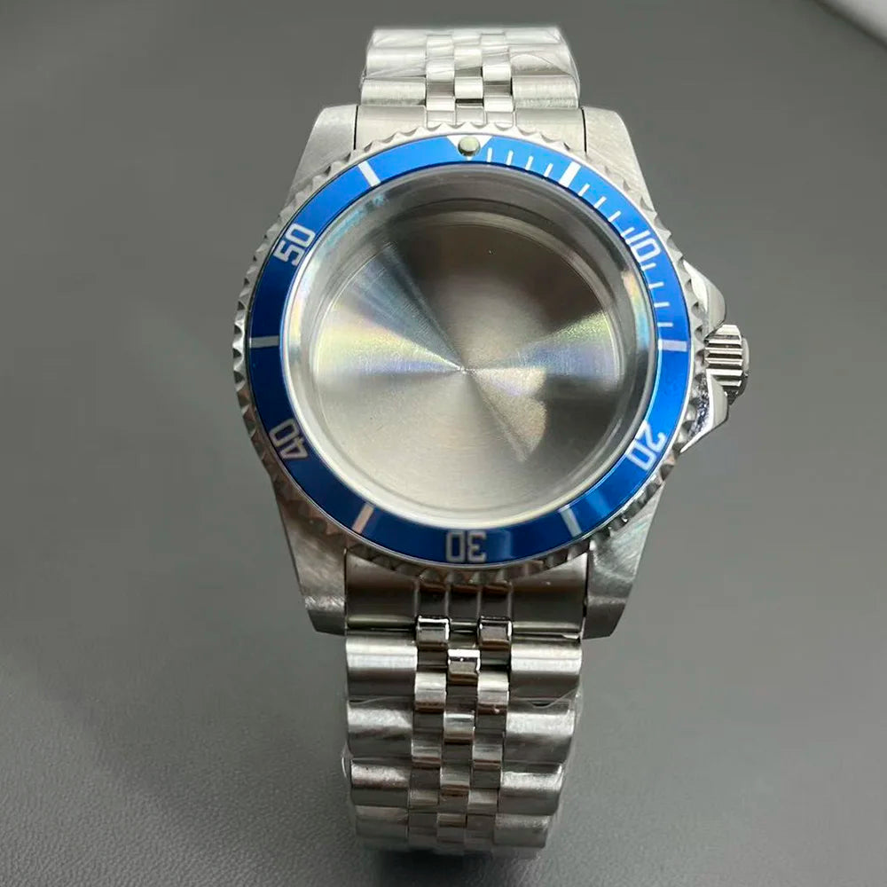 Retro Diver case 39mm,10bar waterproof stainless steel sapphire crystal case, suitable for NH34, NH35, NH36 mechanical movement accessories