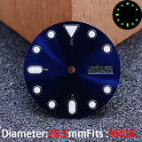 28.5mm Day-Date Dial for NH36 watch dial Green luminous Mod accessories parts 13 colors