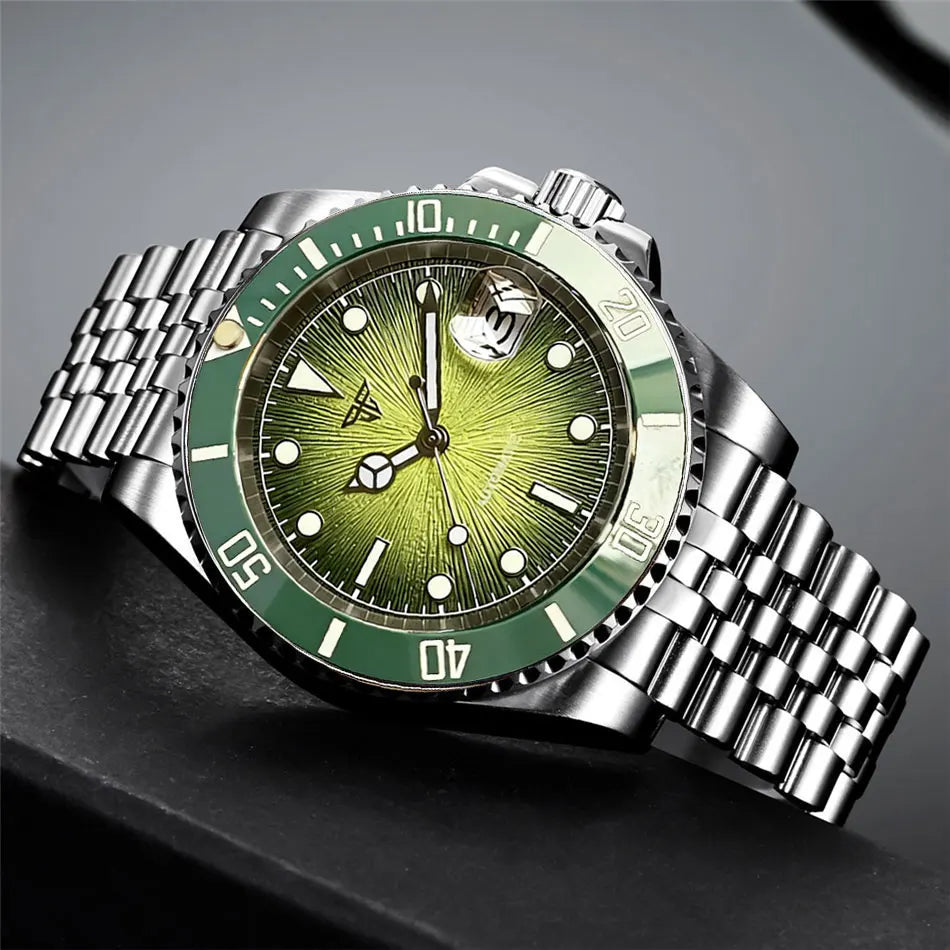 Submariner Mod Tandorio TD266A 40mm Diving Watch 20ATM Sapphire