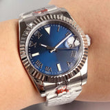 Rome DateJust Watch Tandorio TD136R 36mm 39mm Roman Numbers NH35 Automatic Sapphire 200M Waterproof  Luminous