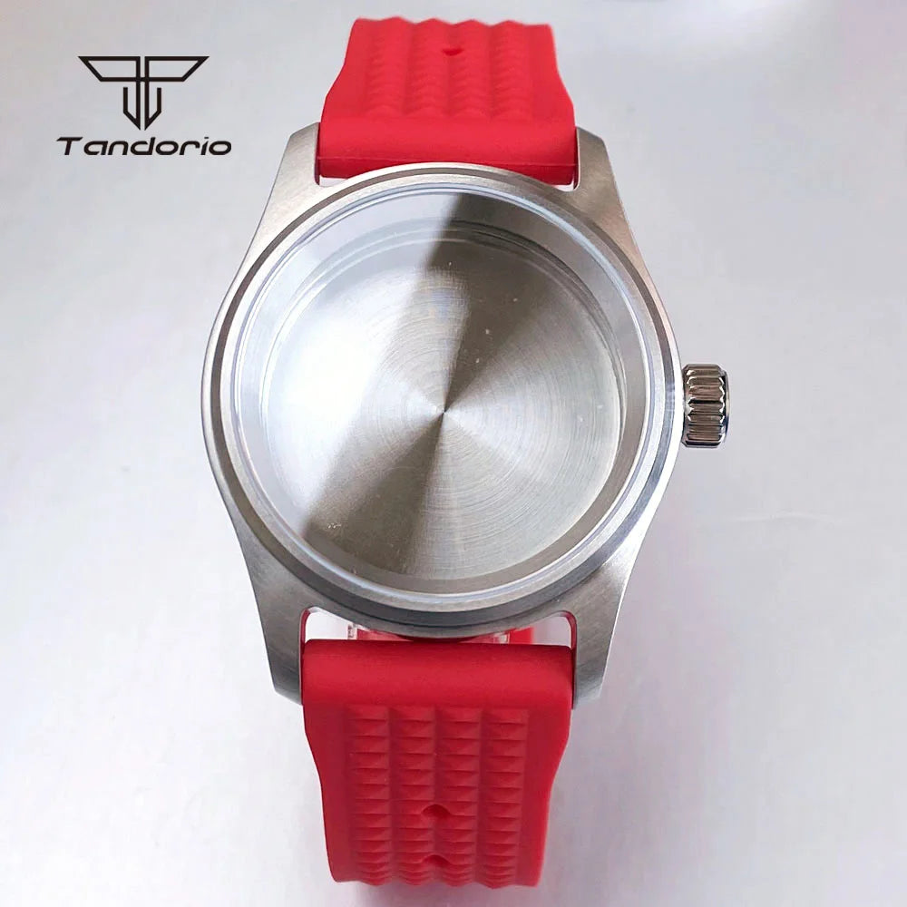 Pilot Watch Case Stainless Steel 36mm/39mm +Watchband Sapphire Fit NH34 NH35 NH36 ETA2824 PT5000 Miyota8215 821A Movt