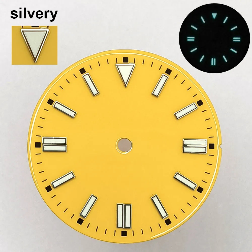 151 type of dials Submariner 28.5mm dial with calendar window suitable for NH35 movement luminous dial can support DIY dial customization name/logo