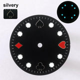 151 type of dials Submariner 28.5mm dial with calendar window suitable for NH35 movement luminous dial can support DIY dial customization name/logo