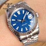 DateJust Watch Fluted Case Tandorio TD138B NH35 Automatic Watch Luminous 36mm/39mm Sapphire 10Bar