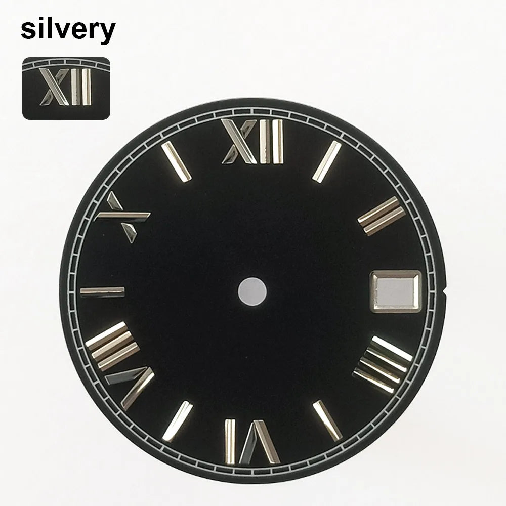 151 type of dials Submariner 28.5mm dial with calendar window suitable for NH35 movement luminous dial can support DIY dial customization name/logo