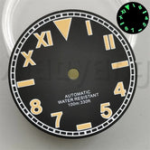 California Dial 29mm Sterile Green Luminous for NH35 NH36 NH34 ETA2824 PT5000
