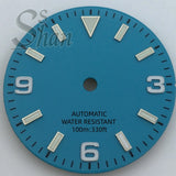 Explore watch dial 29mm dial with 369 digital stripe indices is suitable for the NH35 NH36 Miyota8215 821A ETA28242836 PT5000 DG2813 movement parts