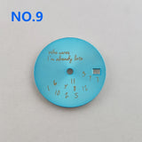 Who Cares Watch Dial 28.5mm nh35 Dial Who cares im already late Dial Watch Face gold text For NH35/NH36 Movement Watch Accessories