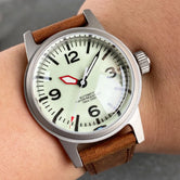 Tandorio TD135F 36mm Military Watch Sandblasted Domed Sapphire Full Lume 100m Water Resistance Japan NH35A Automatic