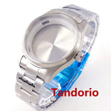 20ATM 39mm Stainless Steel Pilot Brushed Watch Case Sapphire Glass Fit NH35 NH36A ETA2824 PT5000 Automatic Movement