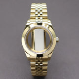 Explorer Watch Case 36mm/39mm Silver Rose Gold yellow Gold Two tone Sapphire 316L stainless Steel For Nh35 Nh36 NH34 NH38 Nh70 Miyota 8215 8285Movement