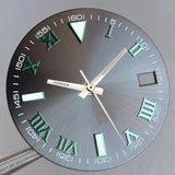 Wimbledon Style Roman Numeral Sunburst Dial 29mm Watch Dial Face For NH35 NH36 NH38 Movement Watch Replacement Part