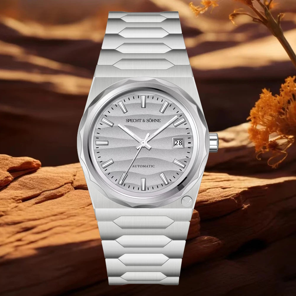 Specht & Söhne 222 Luxury 37mm Miyota 8215 Automatic Stainless Steel Watch 5Bar Sapphire VC222 MOD