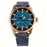 Solid Cusn8 Bronze Pilot Watch Tandorio TD801 39mm 20ATM Miyota 8215  PT5000 Automatic Sapphire