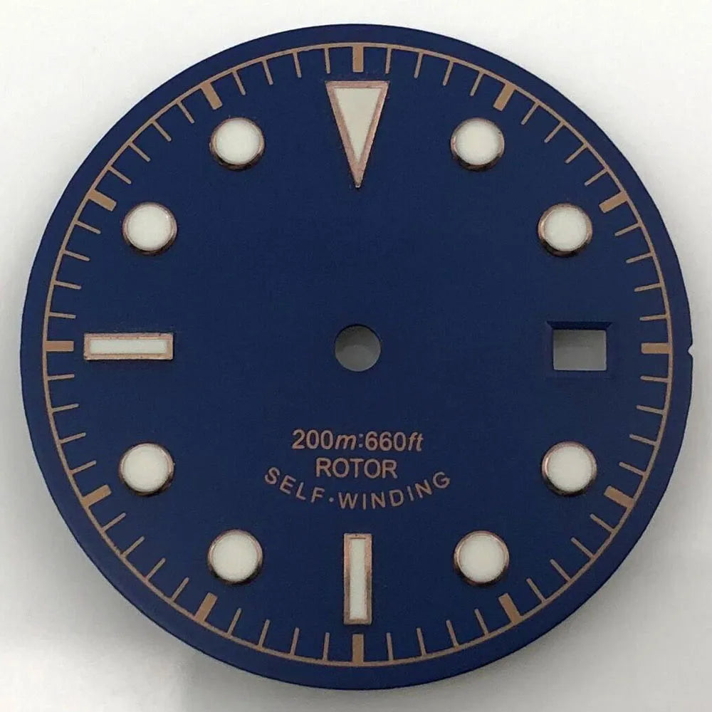 30.5mm Dial For 41MM Black Bay Mod Green Luminous  NH35 NH36 ETA2836/2824 Miyota8205/8215/821A