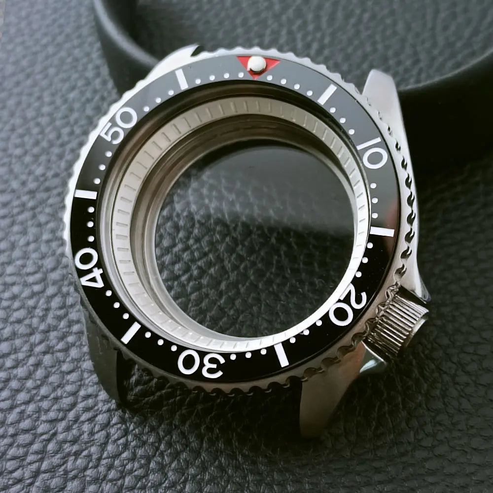 42mm Skx007 Case Mod For NH35 316 Steel Case Fit NH35 NH36 Movement/Dial Case Plane Sapphire Glass 22mm Strap Watch Box