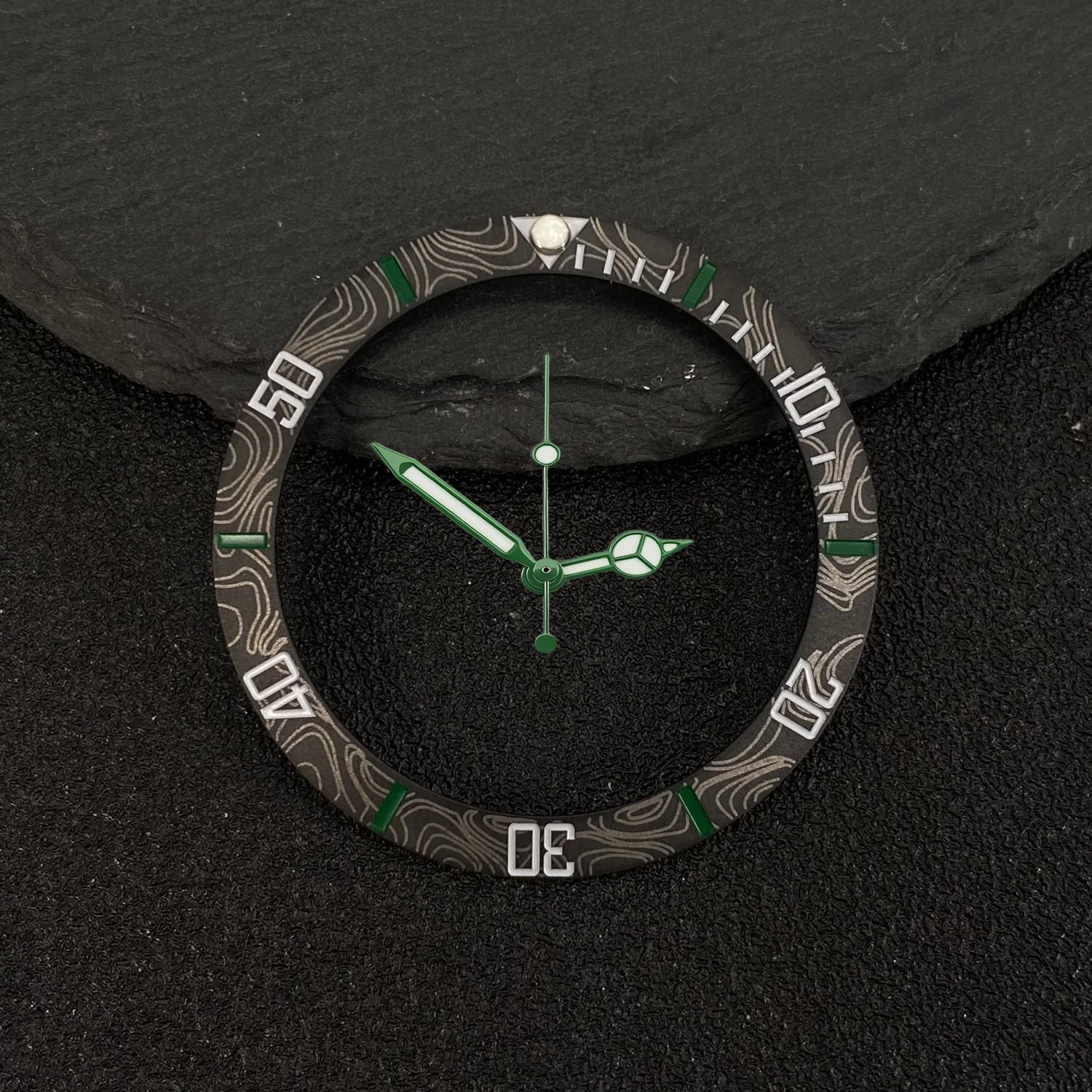 Submariner Bezel NH35 38mm bezel insert red Hands Watch Hands Blue Green Luminous Red Green Blue Hands For NH35/36/4R/7S Movement Watches Parts