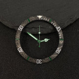 Submariner Bezel NH35 38mm bezel insert red Hands Watch Hands Blue Green Luminous Red Green Blue Hands For NH35/36/4R/7S Movement Watches Parts