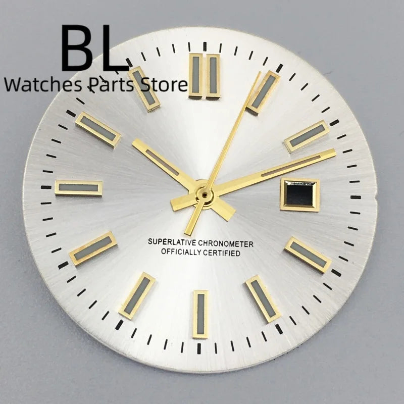 24.5MM Dial for women's watch Sunburst NH05 Watch Dial Gold Rose Sticks Number Women's Mechanical Watch Modified Parts Fit 31mm NH05 NH06 Watch