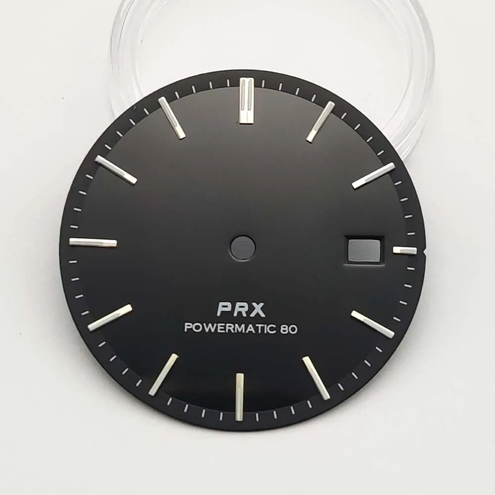 31.8mm Watch Dial No Logo Waffle Texture Thin Markers Watch Dial Mod Fit For PRX AP Seiko NH35/36 Movement Case Parts Hands Accessories