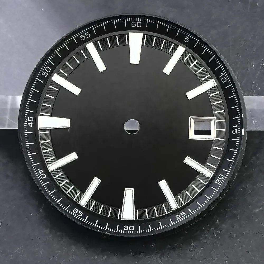 Overseas Watch Case 41mm fit 8215 Movement  Fit 33mm Dial accessories Steel Strap Gold and Silver are Available