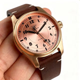 CUSN8 Solid Bronze Pilot 39mm Tandorio TD147N Miyota8215 PT5000 Sapphire 20ATM Number Dial Vintage