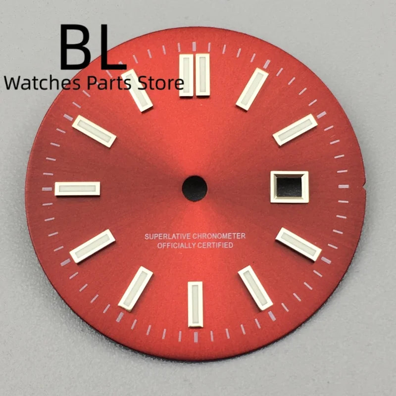 24.5MM Dial for women's watch Sunburst NH05 Watch Dial Gold Rose Sticks Number Women's Mechanical Watch Modified Parts Fit 31mm NH05 NH06 Watch