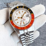 Tandorio NH34 GMT Watch 6542 homage 38mmTD218S Sapphire 20BAR Diver 24H Glass Bezel Sapphire